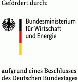 Förder-Logo des Bundesministeriums für Wirtschaft und Energie