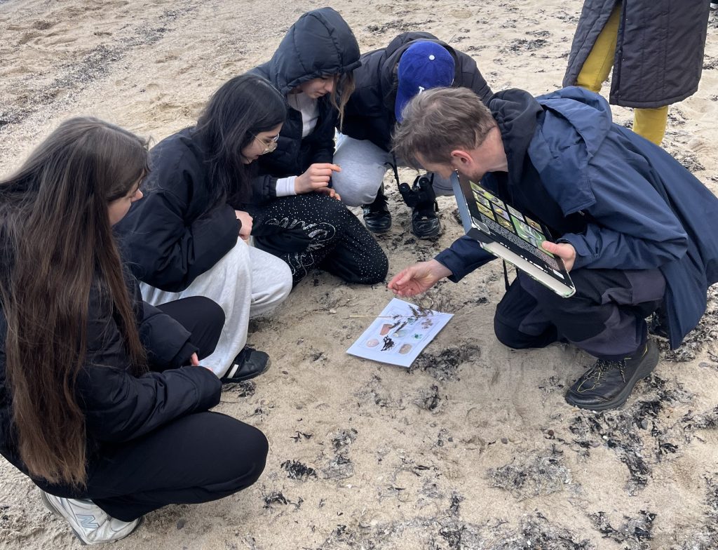 Schüler:innen in Estland entdecken die Natur vor Ort in einem Real-World Lab bei Muraste, Estland.